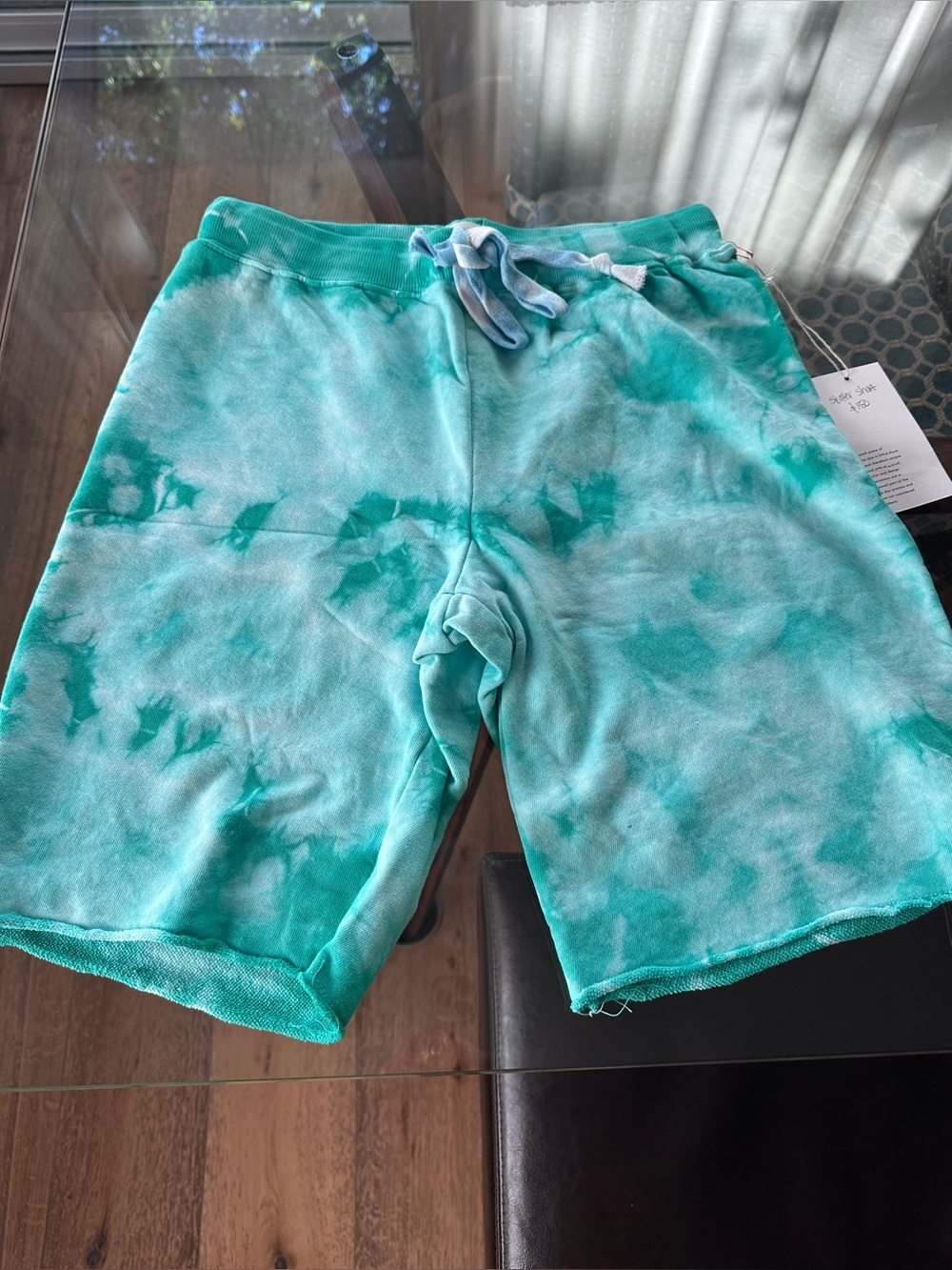 NWT Warm Fun Tie-Dye EMERALD Green SKATER Shorts SIZE medium - Picture 2 of 7